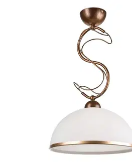 Svietidlá  Luster na tyči COBRA 1xE27/60W/230V priemer 30 cm bronz/patina LM-1.52/BRĄZ