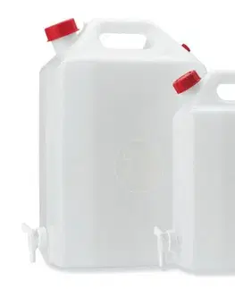 Postrekovače Kinekus Kanister s kohútikom, plastový, 10l, biely
