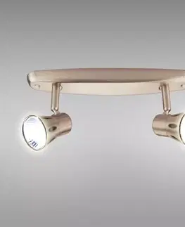 Moderné lampy do obývačky Luster GU1058-2b Saténový chróm LS2
