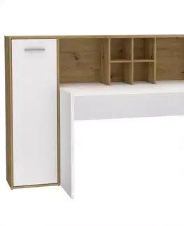 Moderné kancelárske stoly Písací stôl Bolitarr dub artisan/biely