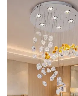 Svietidlá  LED krištáľové stropné svietidlo AVARA LED/24W/230V, priemer 40 cm, lesklý chróm + diaľkové ovládanie N3030