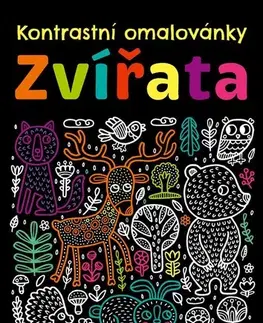 Pre deti a mládež - ostatné Kontrastní omalovánky – Zvířata