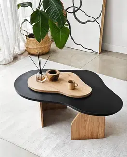 Konferenčné stolíky Konferenčný stolík Melted - Black, Sapphire Oak
