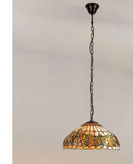 Svietidlá BRILAGI - Tiffany vitrážový luster na reťazi LUISA 2xE27/60W/230V 63070