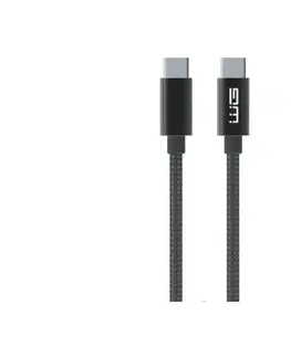 Predlžovacie káble Winner Group - USB kábel USB-C / USB-C 60W 20cm čierna WINKABCC20CM