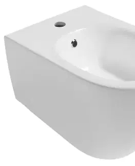 Doplnky do kúpeľne ISVEA - INFINITY bidet závesný 36,5x53cm, biela 10NF41001