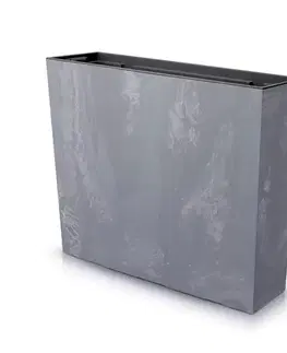 Kvetináče a truhlíky NABBI DUC600TE plastový kvetináč 60 cm tmavosivá