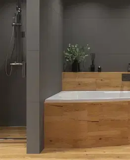 Vane Asymetrická vaňa Laguna Luiza 150x95 cm akrylát ľavá LU1500L LU1500L