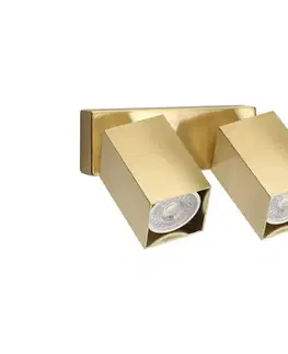 Svietidlá Ideal Lux - LED nástenné bodové svietidlo DYNAMITE 2xGU10/7W/230V CRI 90 mosadz 371245