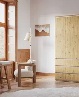 Šatníkové skrine SONIJA COMBI šatníková skriňa, dub Artisan/biela
