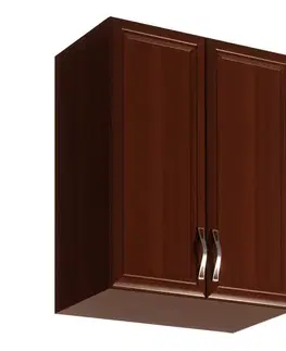Kuchynské horné skrinky KONDELA Sicilia G60 horná kuchynská skrinka orech Milano
