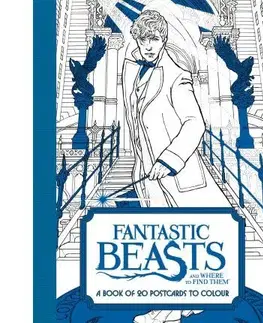 Maľovanky pre dospelých Fantastic Beasts and Where to Find Them: A Book of 20 Postcards to Colour