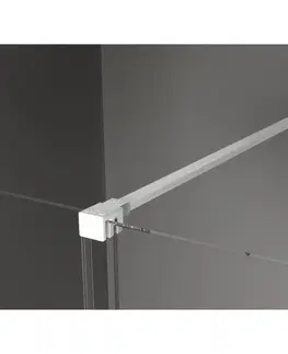 Sprchovacie kúty MEXEN/S - Velár sprchovací kút, posuvné dvere 140 x 80, grafit, biela 871-140-080-41-20