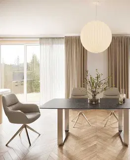 Jedálenské stoly DELIFE Jedálenský stôl Edge oválny tvar 200x100 keramika Laminam® Nero Greco antracitová nerezová oceľ úzky