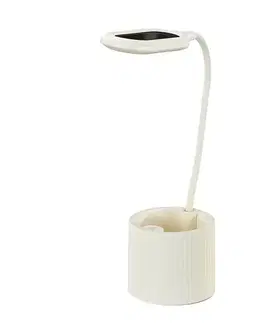 Lampy do obývačky Stolová LED lampa NANCY 66357 biela LB1
