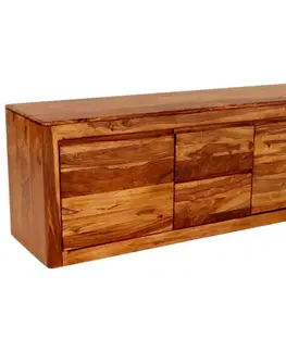 TV stolíky TV stolík Tina s úložným priestorom 140x60x45 indický masív palisander