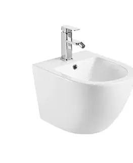 Doplnky do kúpeľne Mereo Bidet závesný kapotovaný, 495x365x330, keramický, biely VSD82B