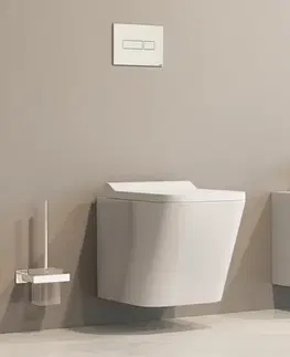 Záchody OMNIRES - FONTANA misa Rimless vrátane sedátka s slow, 49 x 35 cm biela lesk /BP/ FONTANAMWBP