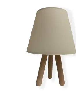 Lampy  Stolná lampa WOOD 1xE27/60W/230V béžová 390FLH1701