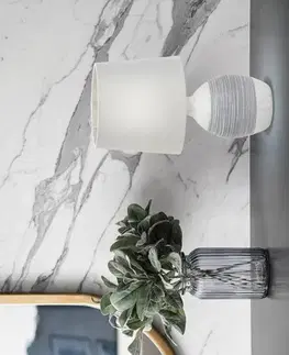 Stolové lampy Sivá keramická nočná lampa Ambon