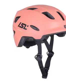 Helmy a prilby na in-line Detská cyklo prilba s LED svetlom ISL Lumitto Pearl White - XS (48-54)