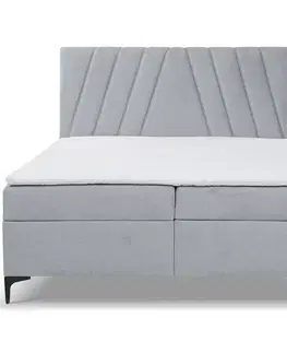 Dvojlôžkové postele Kontinentálna posteľ Capri 160x200 s topper Whisper 17