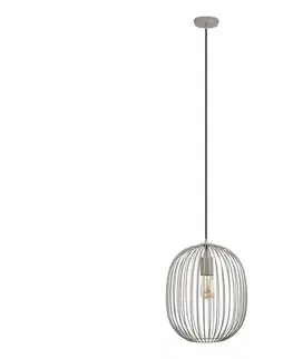 Svietidlá  Závesný luster na lanku OVELLA 1xE27/15W/230V pr. 34 cm béžový W-KM 1368/1 LMH-B