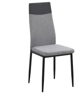 Čalúnené stoličky Stolička Pegasus 10426 sivá/čierna