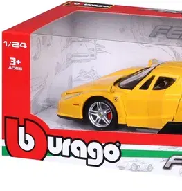 Autíčka a dopravné prostriedky BBurago Bburago 1:24 Ferrari Enzo Yellow