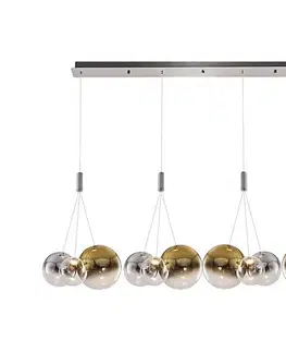 Svietidlá  LED luster na lanku ENNA 12xG9/5W/230V 3000K dymová/zlatá 414LRC1474