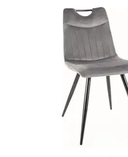 Jedálenské zostavy Jedálenská stolička ORFE VELVET Signal