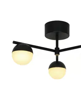 Svietidlá Nordlux - Prisadený luster CONTINA 3xG9/5W/230V čierna 2512096003