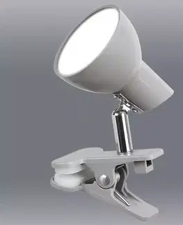Lampy do spálne Lampa s klipom LED Noah 1480 šedá 5W LB