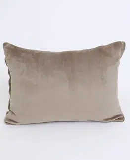 Dekoračné obliečky MKLozkoviny.sk Obliečka na vankúš mikroplyš 50 × 70 cm - Laura sivohnedá-  -
