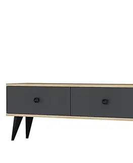 TV stolíky TV stolík Mona 120 - Sapphire Oak, Anthracite