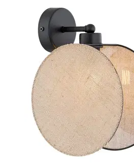Svietidlá EMIBIG Nástenná lampa MOTIF 1xE14/10W/230V béžová 1328/K1