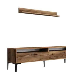 Obývacie steny TV skrinka / Obývacia stena Istanbul - Walnut