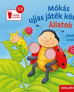 Leporelá, krabičky, puzzle knihy Mókás ujjas játék könyv - Állatok - Sandra Grimm