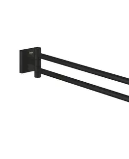 Svietidlá GROHE 409762430 - Držiak na uteráky START CUBE 438 mm čierny 409762430