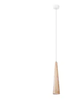 Svietidlá  SL.1100 - Závesný luster SULA na lanku 1xGU10/10W/230V priemer 8 cm béžový SL.1100
