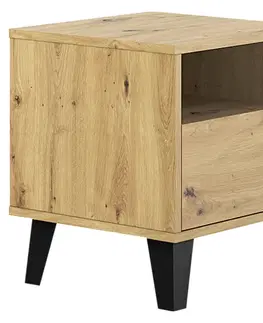 Nočné a toaletné stolíky Nočný stolík BOGAN 1S Tempo Kondela