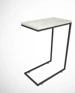 Konferenčné stolíky Príručný stolík / Odkladací stolík Callen - White Marble
