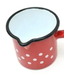 Hrnčeky a šálky Kinekus Hrnček smaltovaný s rúčkou, 700ml, dekor bodky