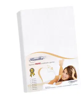 Plachty Bellatex Froté prestieradlo Kamilka biela, 160 x 200 cm