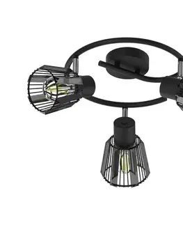 Svietidlá Prezent  - Bodové svietidlo PONTEO 3xE27/40W/230V čierna 