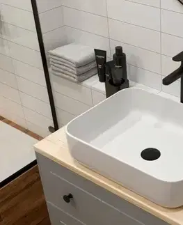 Umývadlá Umývadlo na dosku SAT Infinitio 50x39 cm mat bez otvoru pre batériu SATINF5039M SATINF5039M