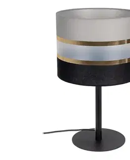 Lampy  Stolná lampa CORAL 1xE27/60W/230V čierna/šedá 0427