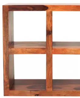 Knižnice Knižnica Gani 90x90x35 z indického masívu palisander