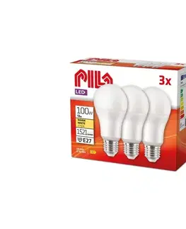 LED osvetlenie Sada 3x LED žiaroviek Philips Pila E27/13W/230V 2700K 8727900971736