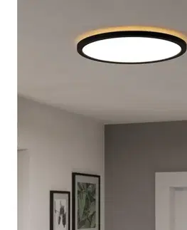 Svietidlá Eglo 901454-LED St. kúpeľ. svietidlo ROVITO-R 18,5W/230V pr.38,9cm IP44 černá+DO 901454